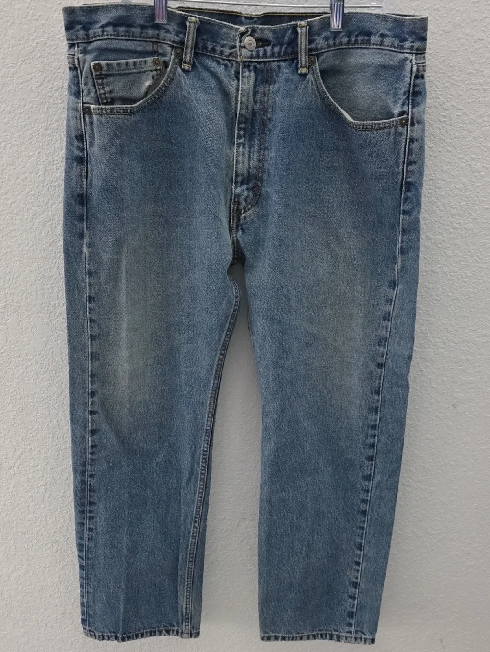 Levi's Mens 505 Blue Light Faded Straight Leg Denim Jeans 38 x 29